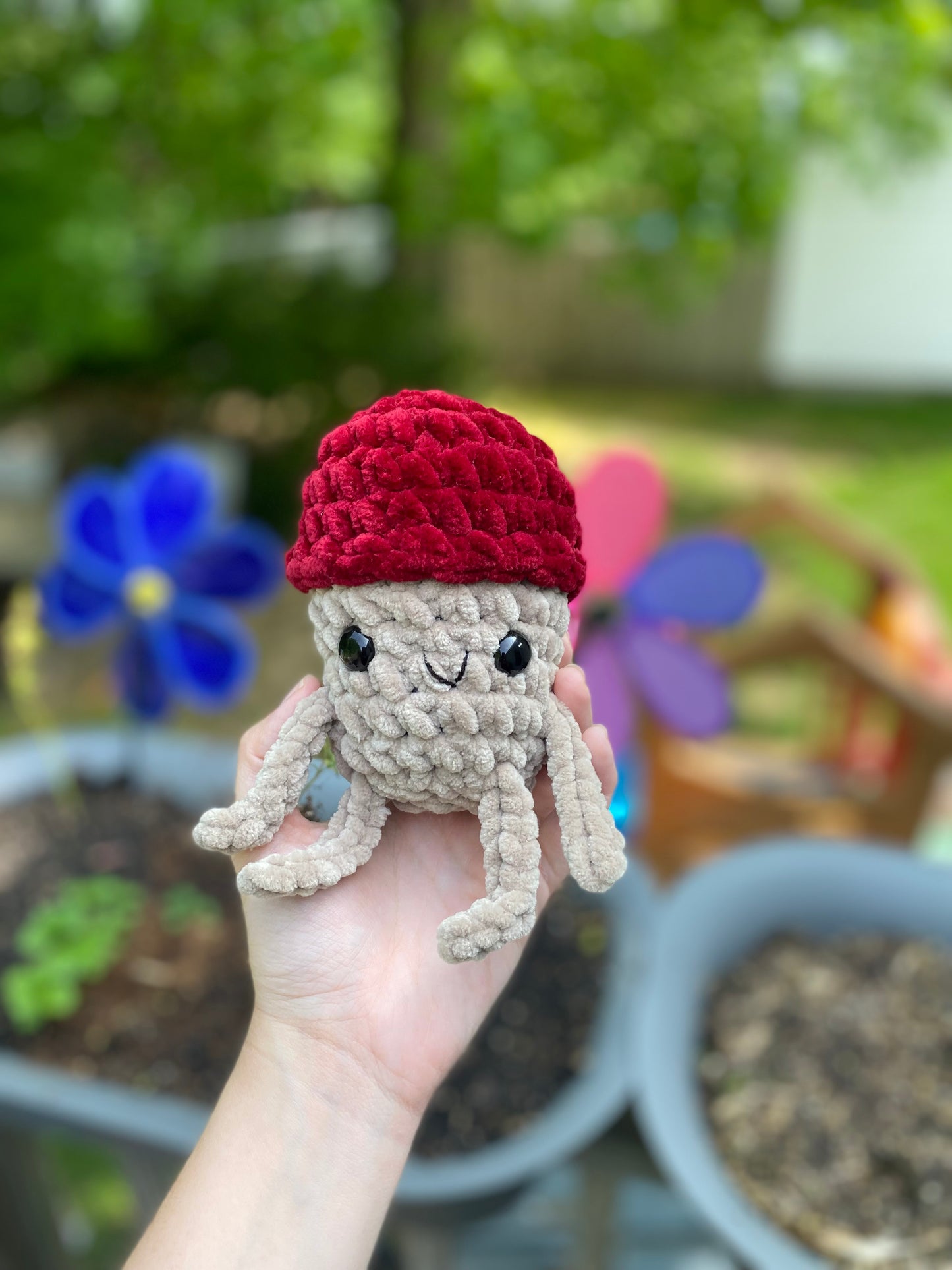No Sew Leggy Mushroom Pattern (PDF)