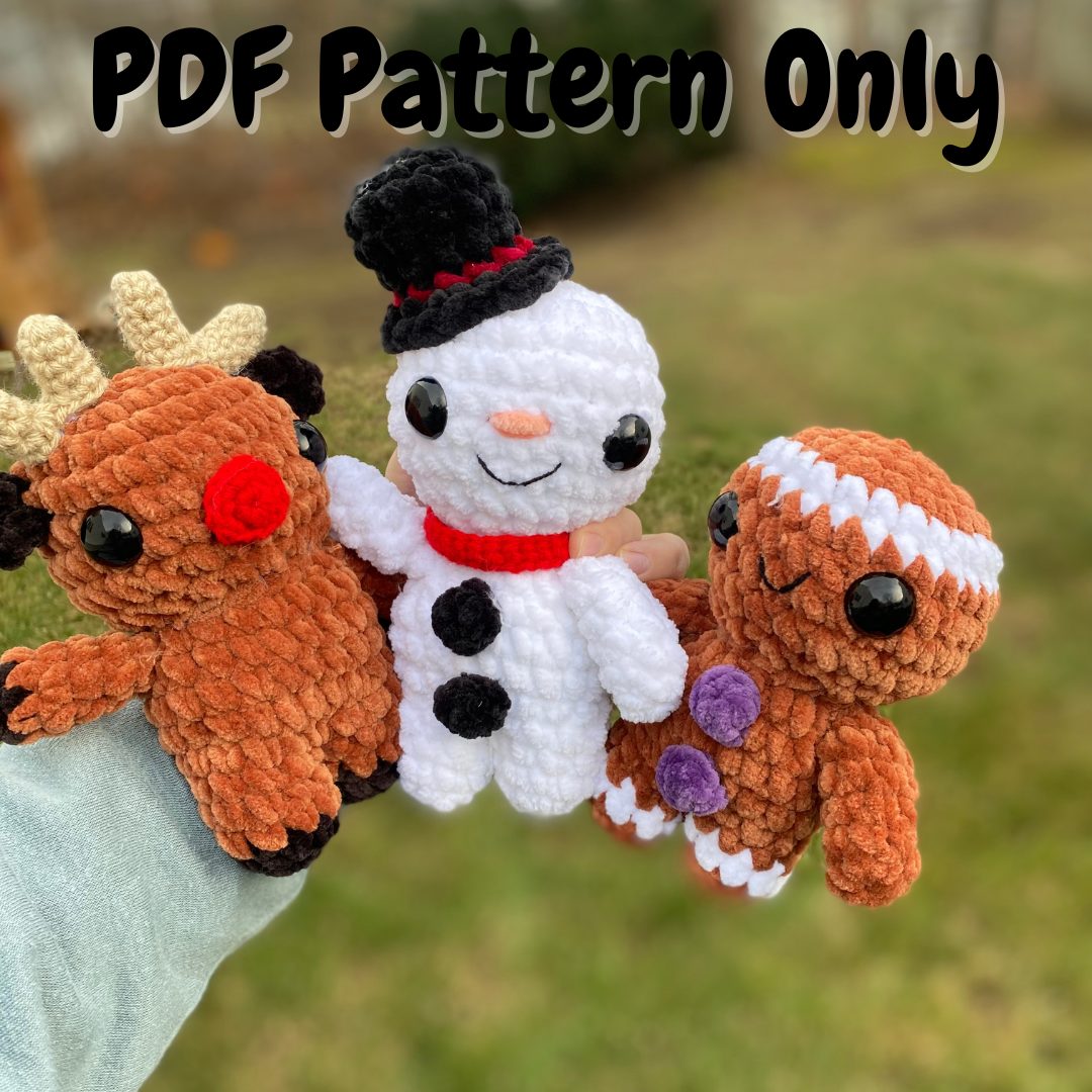 3-in-1 Christmas Mini pack – Little Bean Crochet