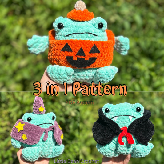 3 in 1 Philip Frog Costume Pattern